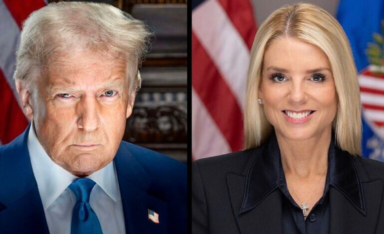  Trump destituye a Pam Bondi como fiscal general de EE.UU.